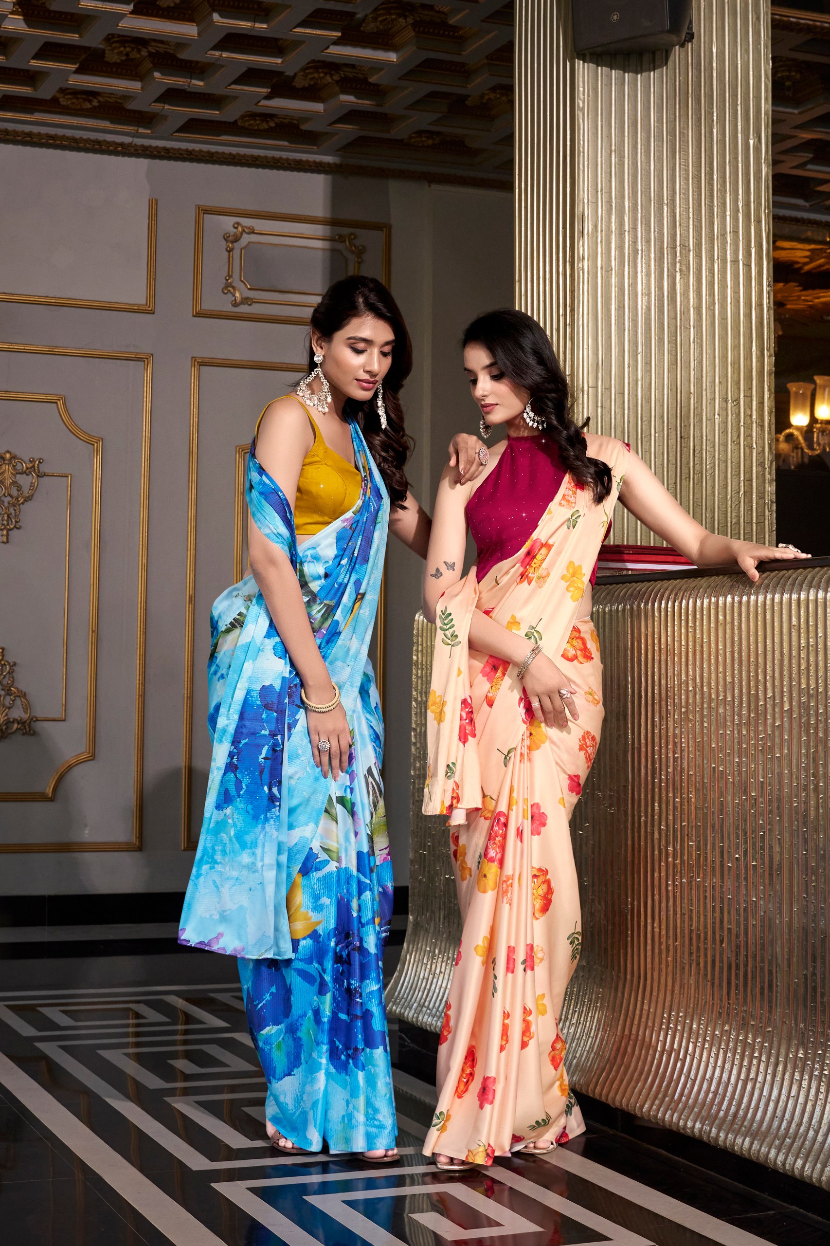 "🌷Satin Saree Collection🌷